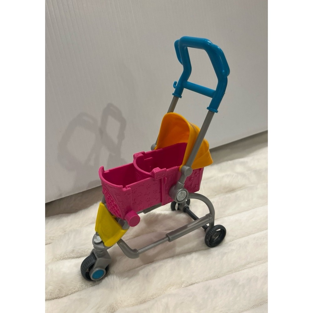 Mattel 7.5" Barbie Stroll N Play Pups Dog Stroller Extendable 2019 Toy